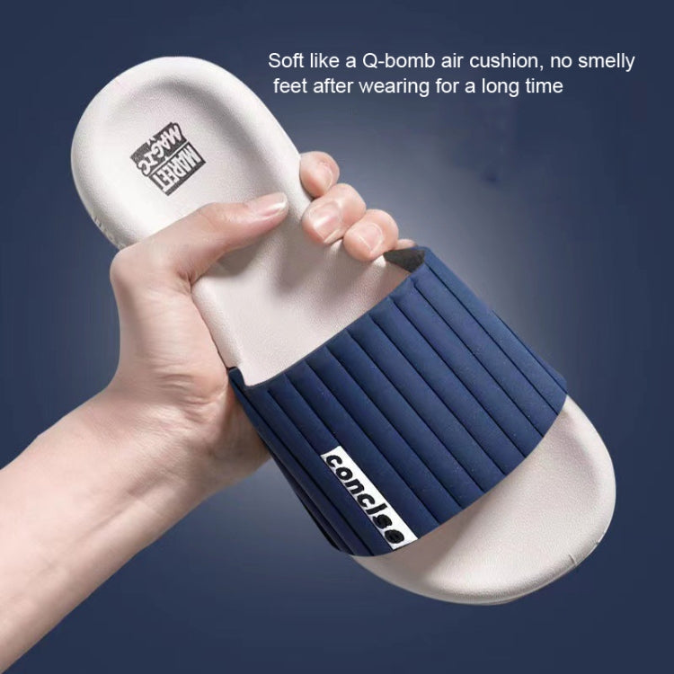 Men and Women Slippers Bathroom Bath Flip Flops Indoor Soft Sole Sandals, 42/43