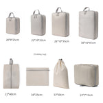 8 In 1  Compression Packing Cubes Expandable Travel Bags Luggage Organizer, 8 In 1