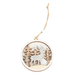Christmas Party Decoration Wooden Pendants