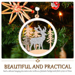 Christmas Party Decoration Wooden Pendants