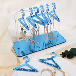 Acrylic Coat Hanger Style Earring Storage Display Stand Holder