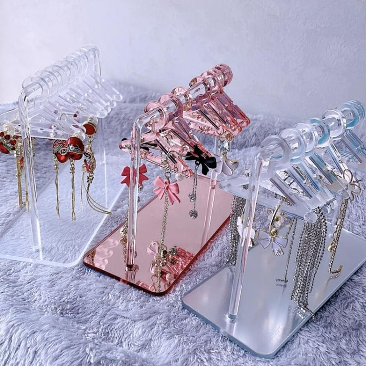 Acrylic Coat Hanger Style Earring Storage Display Stand Holder