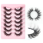 7pairs /Box Faux Eyelashes Natural Fluffy 3D Mink Lengthen Eyelashes, M390