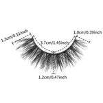 7pairs /Box Faux Eyelashes Natural Fluffy 3D Mink Lengthen Eyelashes, M390