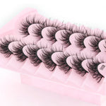 7pairs /Box Faux Eyelashes Natural Fluffy 3D Mink Lengthen Eyelashes, M390