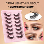 7pairs /Box Faux Eyelashes Natural Fluffy 3D Mink Lengthen Eyelashes, M390