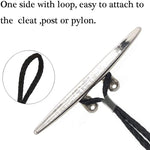 Pier Stainless Steel Clamp Boat Rope Accessories PWC Built-In Buffer Kayak Mooring Cable, Black, Black Blue Red, Blue White Black