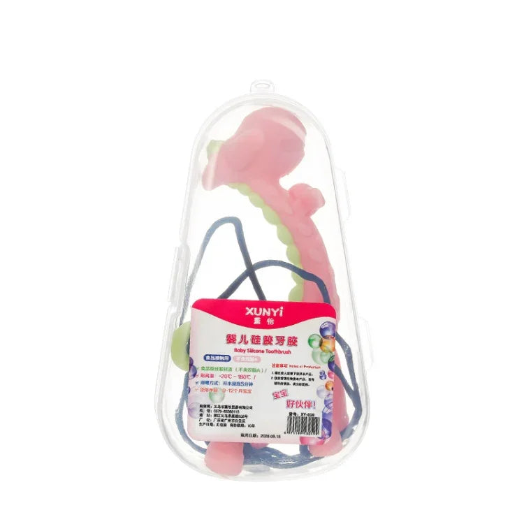 XUNYI Baby Giraffe Rattles Teether Kids Silicone Bite Toy, Drop Box Yellow, Drop Box Pink, Drop Box Green, Rectangular Box Yellow, Rectangular Box Pink, Rectangular Box Green