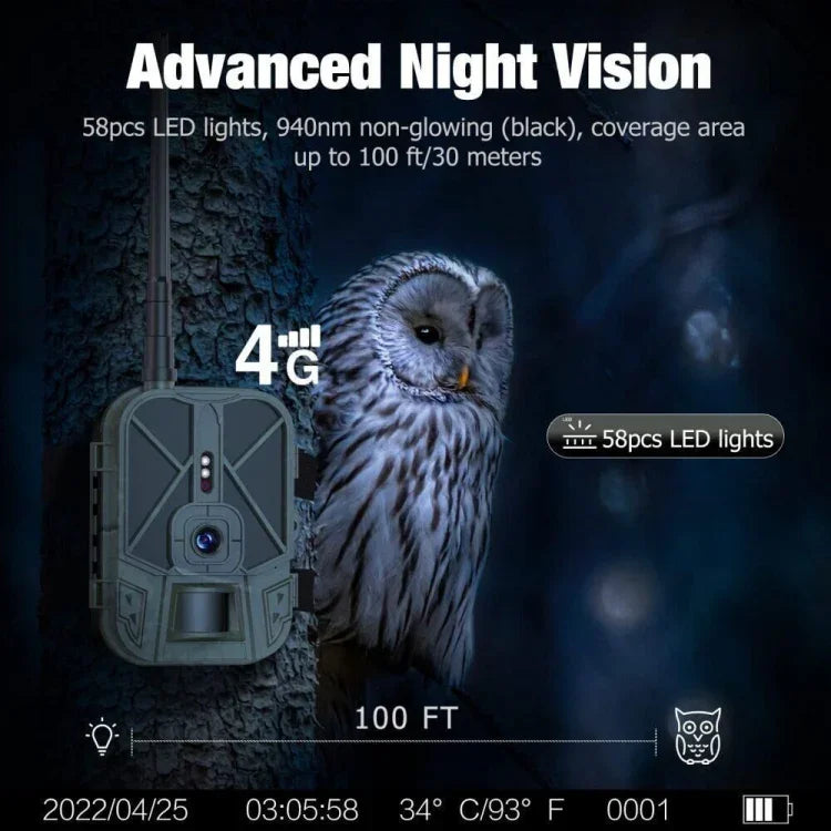 4K 4G Outdoor Track Camera Remote Mobile Phone Control To View Photos / Video At Any Time, HC-940Pro-Li