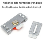 Closet Sliding Door Pulley Fittings Silent Sliding Door Accessories With 8 Screws, Pulley