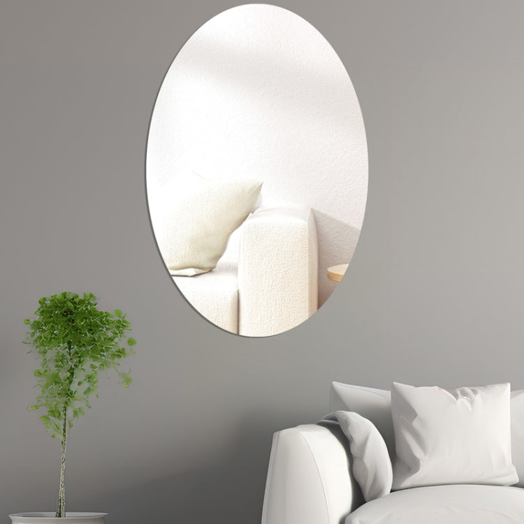 Oval Acrylic Mirror Stereo Wall Stickers Home Decoration Soft Mirror, 15cm x 10cm, 20cm x 13cm, 30cm x 20cm, 42cm x 27cm