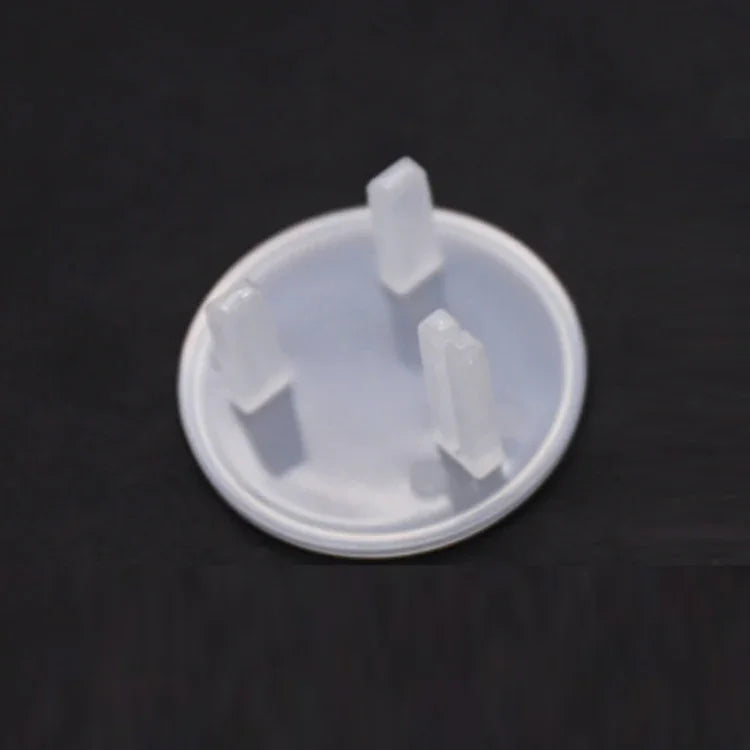 UK 3-Hole Baby Socket Protection Cover, Round Black, Round Transparent, Pear Shaped White