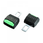 1pair Car Safety Belt Insert Head Limiter With Lock Tongue