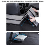 Car Camping Bed Folding Board SUV Rear Row Extension Board For Tesla, Gray, Black, Gray Embossed, Black Embossed