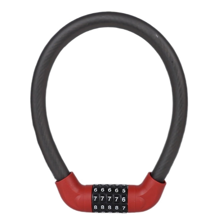 Bicycle And Electrical Vehicle 5-Digit Combination Lock Safety Anti-Theft Cycling Lock, 40 x 1.72cm, 57 x 1.72cm