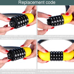 Bicycle And Electrical Vehicle 5-Digit Combination Lock Safety Anti-Theft Cycling Lock, 40 x 1.72cm, 57 x 1.72cm