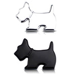 Cute Pet Dog Car Decal Puppy Metal Vehicle Emblem Decorative Stickers