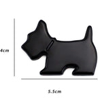 Cute Pet Dog Car Decal Puppy Metal Vehicle Emblem Decorative Stickers