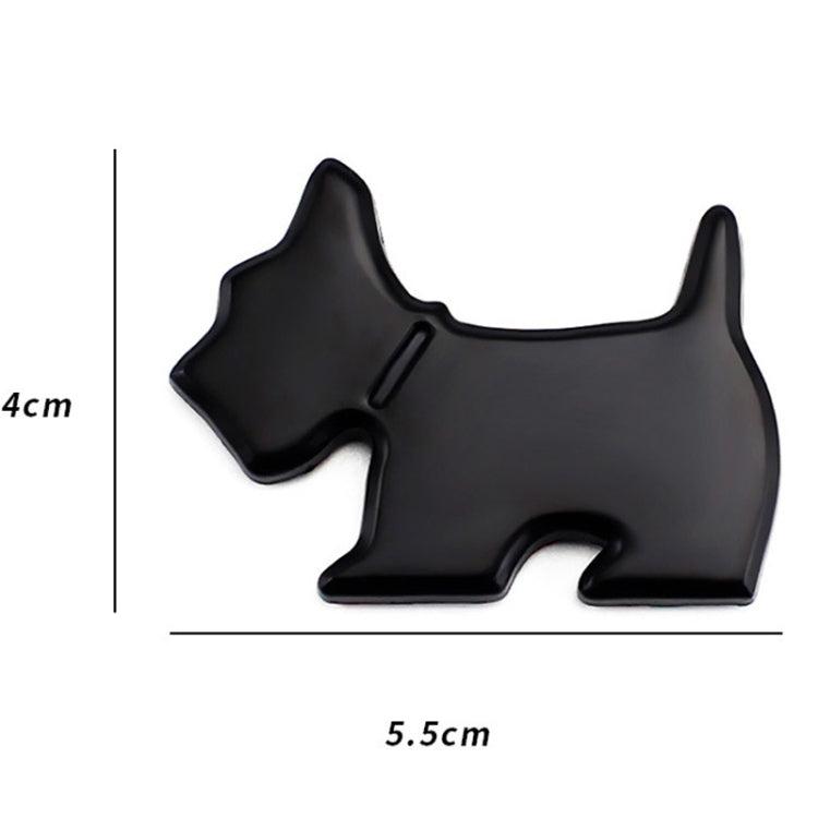 Cute Pet Dog Car Decal Puppy Metal Vehicle Emblem Decorative Stickers