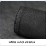 1pair Car Door Handle Decorative Anti-Scratch Cover Car Slippery Leather Inner Door Handle Protective Cover