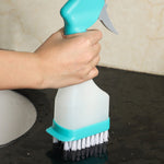 4 In 1 Double-sided Glass Wiper Window Squeegee Portable Spray Mirror Car Glass Cleaner, YJ520