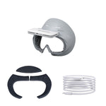 For PICO 4 Hibloks VR Glasses Face Cushion Protector Pad With Fan, 1pc PU Cotton, 2pcs PU Cotton, 1pc Ice Silk, 2pcs Ice Silk