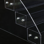 Acrylic Nail Polish Display Rack Transparent Ladder Stand Cosmetic Essential Oil Bottle Holder, 2 Layers, 3 Layers, 4 Layers, 5 Layers, 6  Layers, 7 Layers