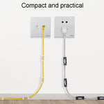 20pcs /Set Medium Self-Adhesive Cable Organizer Clip Network Cord Fixed Storage Clamp