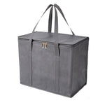 Non-Woven Bento Aluminum Foil Thermal Bag Takeaway Lunch Bag With Bottom Plate, 41x26x33cm