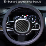 Car Silicone Protective Cover Wear Resistant Non-Slip Tire Pattern Driving Grip Sleeve, For 36cm-40cm Diameter Steering Wheel