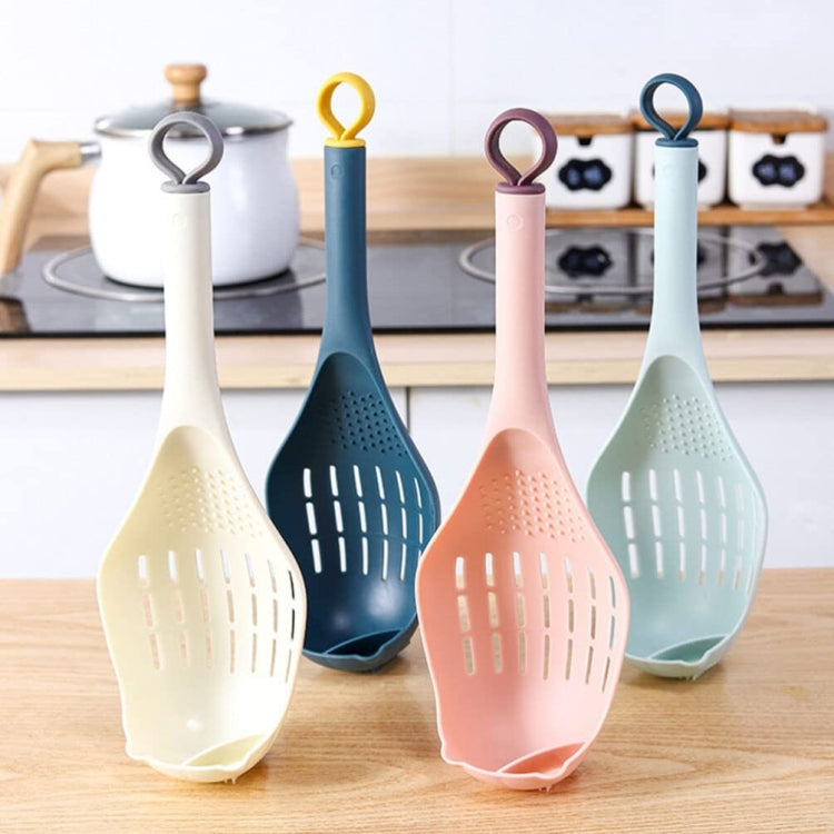Multifunctional Garlic Press Filter Slotted Spoon Baby Food Grinding Tools, White Gray, Blue Light Blue, Deep Blue Yellow