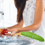 Leaf Shape Kitchen Sink Silicone Water Deflector Home Dishwashing Suction Cup Anti-splash Tools, Green, Yellow, White