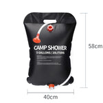 Outdoor Folding Solar Shower Bag Portable Water Storage Bag For Home Use, 20L, 25L