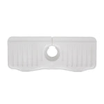 Bathroom Kitchen Silicone Faucet Anti-Splash Drain Mat, White, Grey, Black, White+Waterproof Edge, Gray+Waterproof Edge, Black+Waterproof Edge