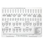 Silicone Manicure Pads Palette Practice Table Mats, 40x30x0.06cm