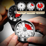 Kitchen Stainless Steel Mechanical Timer Student Time Management Reminder Baking Alarm Clock