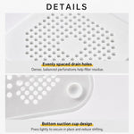Floor Drain Pad With Suction Pad Kitchen Bathroom Anti Clogging Hair Strainer Sewer Floor Drain Plugs