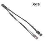 3pcs DuPont Terminal Wire DuPont 2.54 Connection Cable 2Pin 1 To 2 Wire One Female To Two Males, 10cm