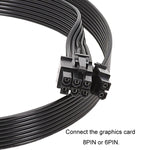 For Corsair 18AWG Flat Cable Power Module Cable Graphics Card Module Cable 8Pin To 8Pin 6+2, 50cm For Corsair, 60cm For Corsair