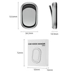 2pcs/set Car Adhesive Multifunctional Invisible Hook