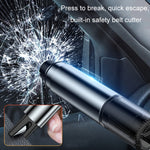 Car Glass Safety Hammer Multifunctional Emergency Escape Tool, Gray, Silver, Red, Black
