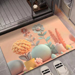 3D Oil Painting Diatom Mud Absorbent Floor Mat Non-slip Carpet, 40 x 60cm, 50 x 80cm