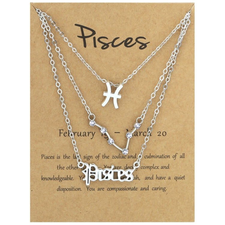 3 In 1 12 Zodiac Signs Necklace Set Retro Alphabet Symbols With Diamonds Jewelry Set, Scorpion Golden, Sagittarius Golden, Capricorn Golden, Taurus Golden, Pisces Golden, Leo Golden, Libra Golden, Cancer Golden, Aquarius Golden, Virgo Golden, Aries Gol...