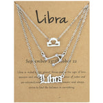 3 In 1 12 Zodiac Signs Necklace Set Retro Alphabet Symbols With Diamonds Jewelry Set, Scorpion Golden, Sagittarius Golden, Capricorn Golden, Taurus Golden, Pisces Golden, Leo Golden, Libra Golden, Cancer Golden, Aquarius Golden, Virgo Golden, Aries Gol...