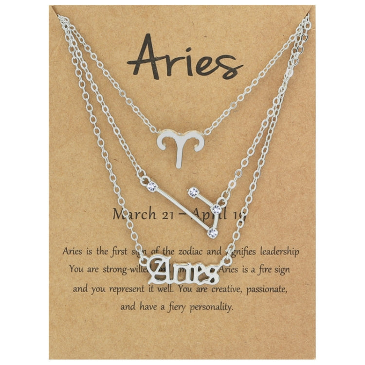 3 In 1 12 Zodiac Signs Necklace Set Retro Alphabet Symbols With Diamonds Jewelry Set, Scorpion Golden, Sagittarius Golden, Capricorn Golden, Taurus Golden, Pisces Golden, Leo Golden, Libra Golden, Cancer Golden, Aquarius Golden, Virgo Golden, Aries Gol...