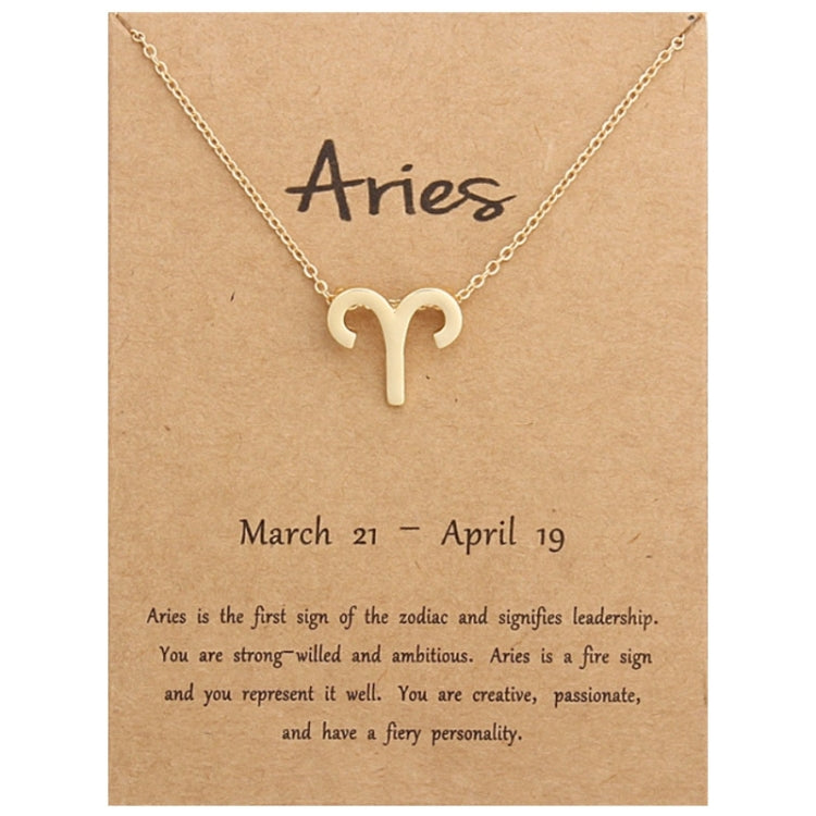 Zodiac Signs Necklace Electroplate Alloy Short Chain Jewelry, Aries Golden, Cancer Golden, Libra Golden, Virgo Golden, Leo Golden, Aquarius Golden, Pisces Golden, Taurus Golden, Capricorn Golden, Sagittarius Golden, Scorpio Golden, Gemini Golden       ...