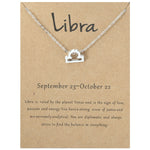 Zodiac Signs Necklace Electroplate Alloy Short Chain Jewelry, Aries Golden, Cancer Golden, Libra Golden, Virgo Golden, Leo Golden, Aquarius Golden, Pisces Golden, Taurus Golden, Capricorn Golden, Sagittarius Golden, Scorpio Golden, Gemini Golden       ...