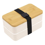 1200ml Portable Compartment Insulated Double Layer Lunch Box Microwavable Plastic Food Container, Without  Insulation Bag Black, Without Insulation Bag White, With Insulation Bag Black, With Insulation Bag White