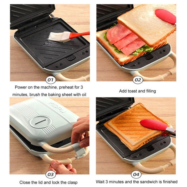 YIDPU Multifunctional Family Breakfast Maker Light Diet Sandwich Waffle Baker, CN Plug, 2 In 1, 3 In 1, 4 In 1, 5 In 1, 6 In 1, 7 In 1