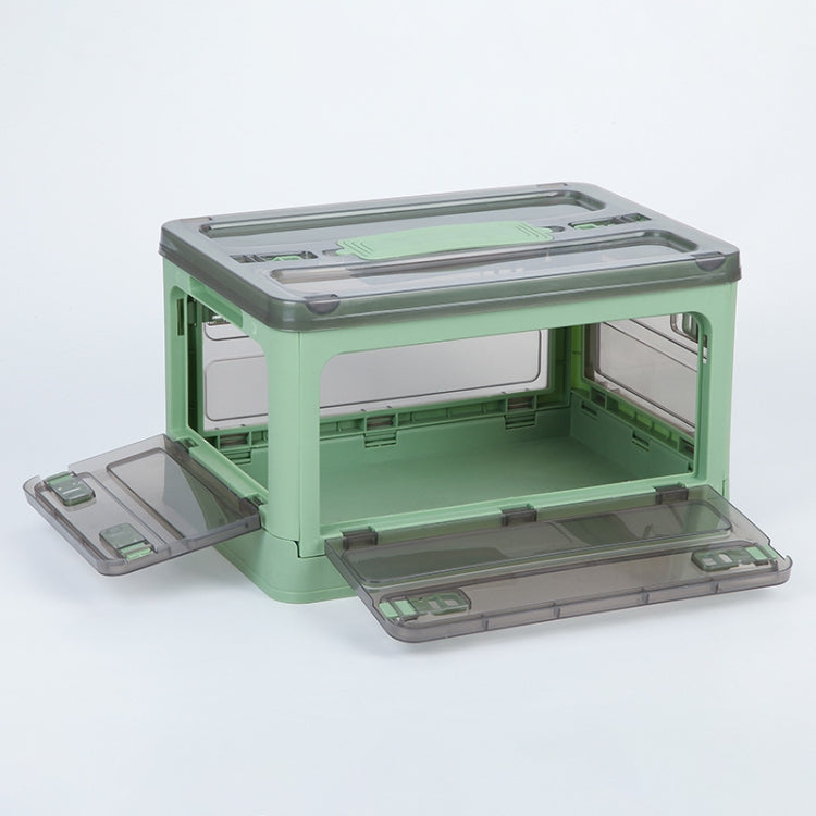 Folding Plastic Storage Box Stackable Storage Organizer with Wheels, White  37 x 26.5 x 22 cm, Yellow  37 x 26.5 x 22 cm, Green  37 x 26.5 x 22 cm, White Wooden Lid  37 x 26.5 x 22 cm, Yellow Wooden Lid  37 x 26.5 x 22 cm